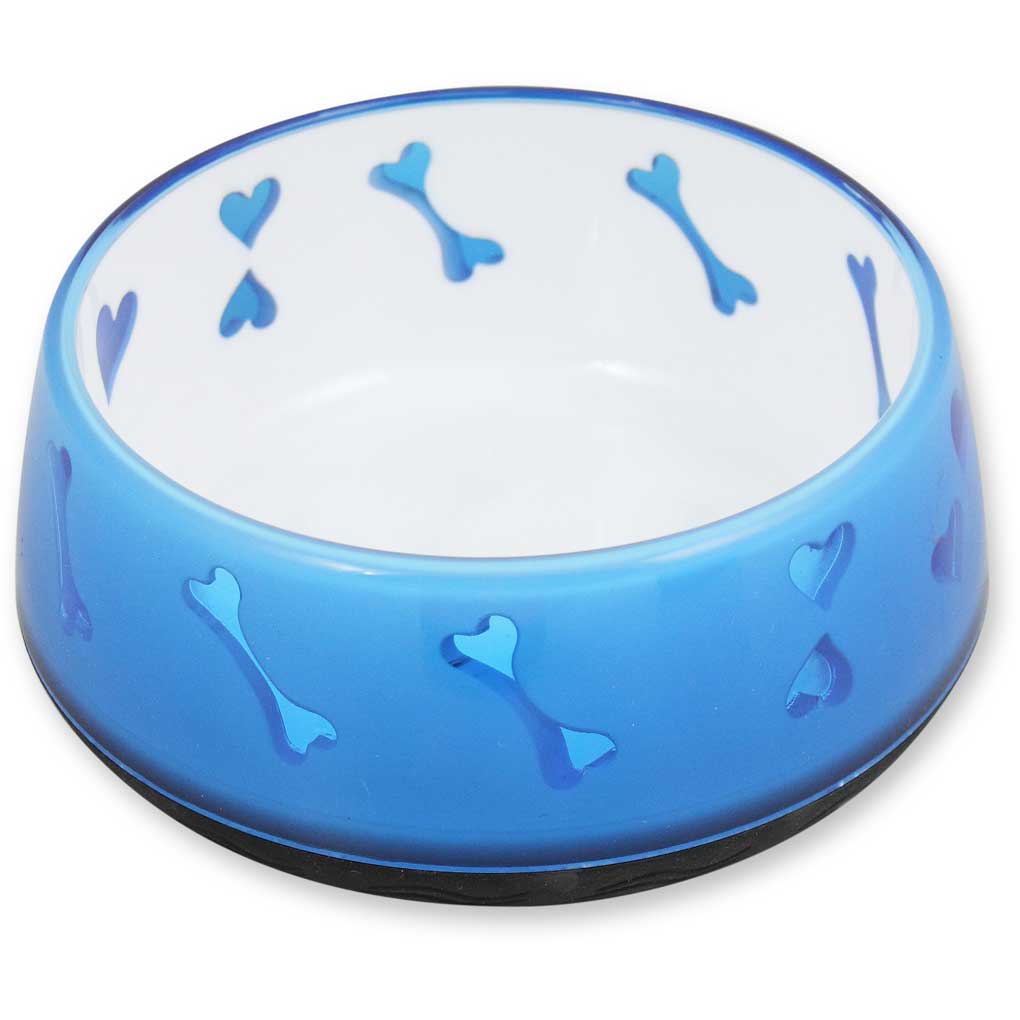 Plato para Perros - Dog Love Azul L