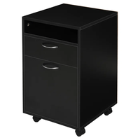 Mesa Auxiliar con Ruedas Negro