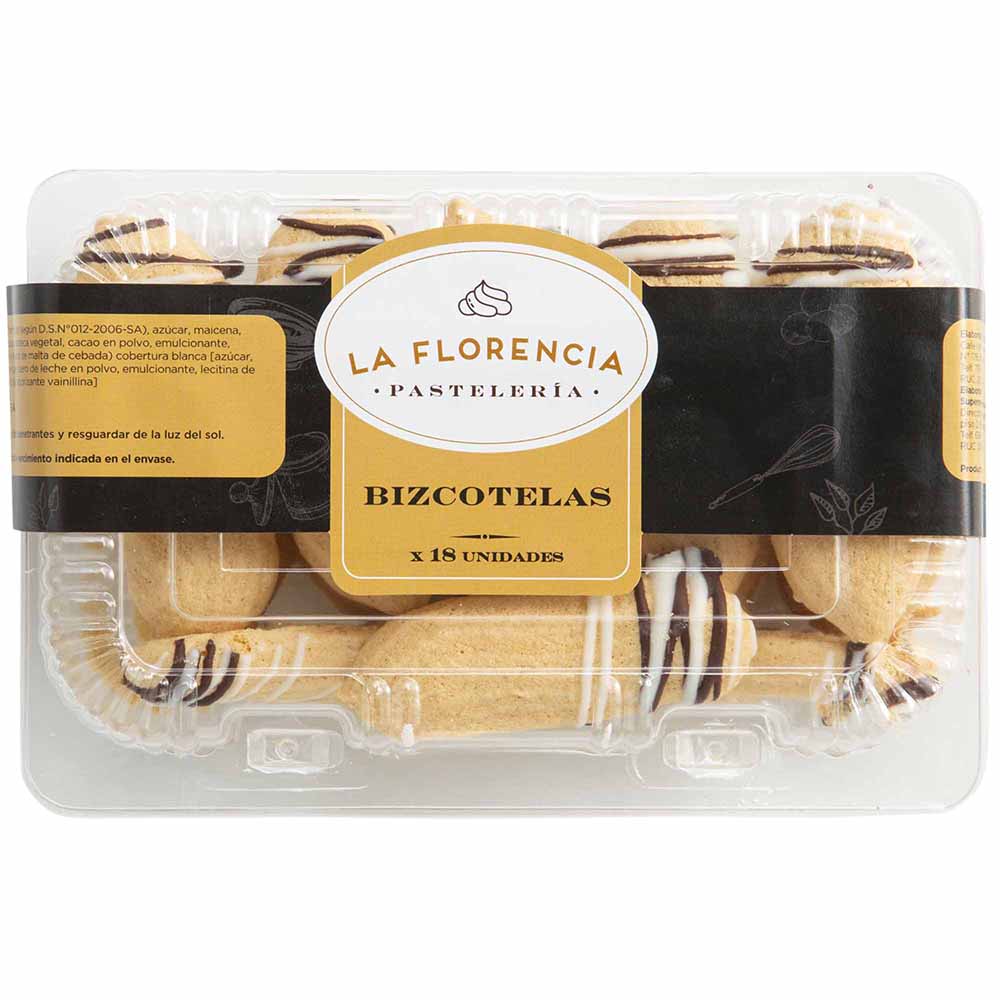 Biscotelas con Punta de Chocolate LAFLORENCIA Táper 18un