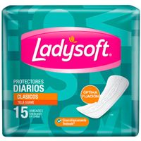 Protectores Diarios LADYSOFT Clásicos Paquete 15un