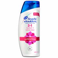 Shampoo HEAD & SHOULDERS 2 en 1 Suave y Manejable Frasco 650ml