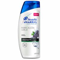 Shampoo HEAD & SHOULDERS Carbón Activado Frasco 650ml