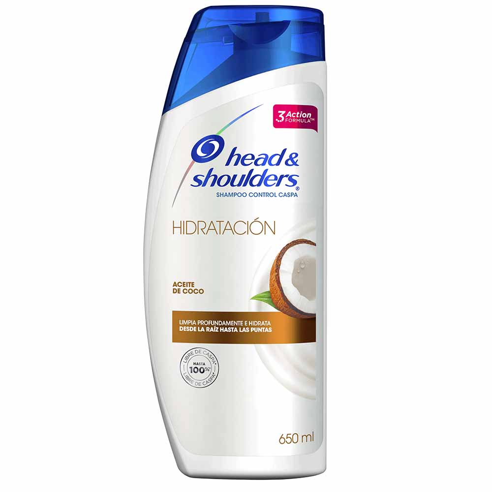 Shampoo HEAD & SHOULDERS Hidratación con Aceite de Coco Frasco 650ml