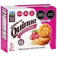 Galletas con Quinua y Frutos Rojos INCASUR Caja 6un