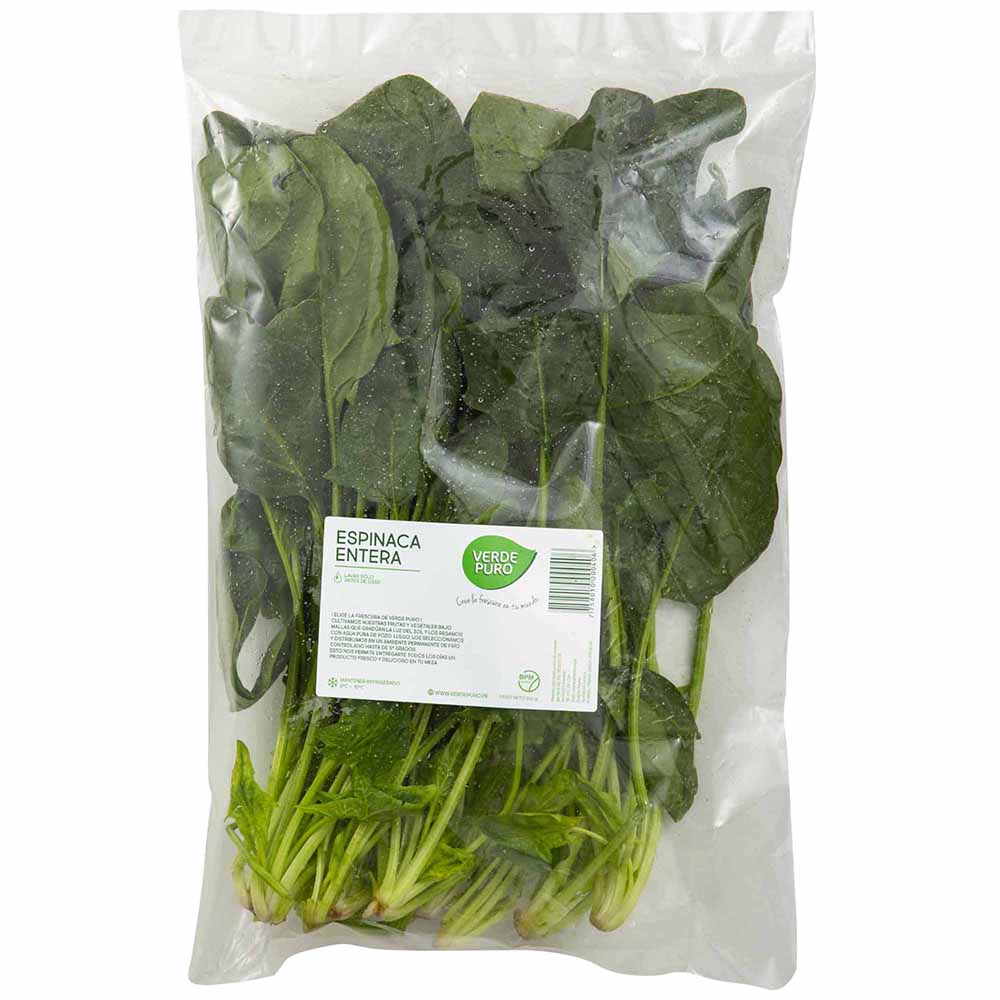 Espinaca VERDE PURO Bolsa 500g