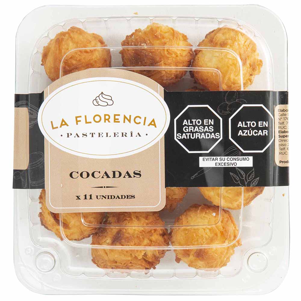 Cocadas LA FLORENCIA Bandeja 11un