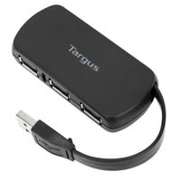 Hub USB Targus 4 Port 2.0-ACH114US Negro