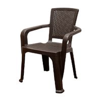 Silla de Plástico Modelo Tahuari Marrón