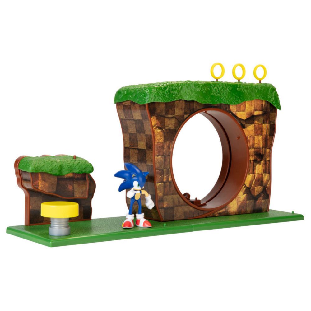 Figura Y Set De Juego Sonic Zona De Colina Verde