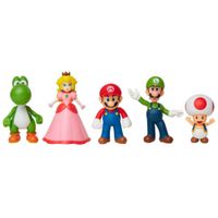 Figura Nintendo Pack De 5 Boxset 2.5"" Mario Y Amigos