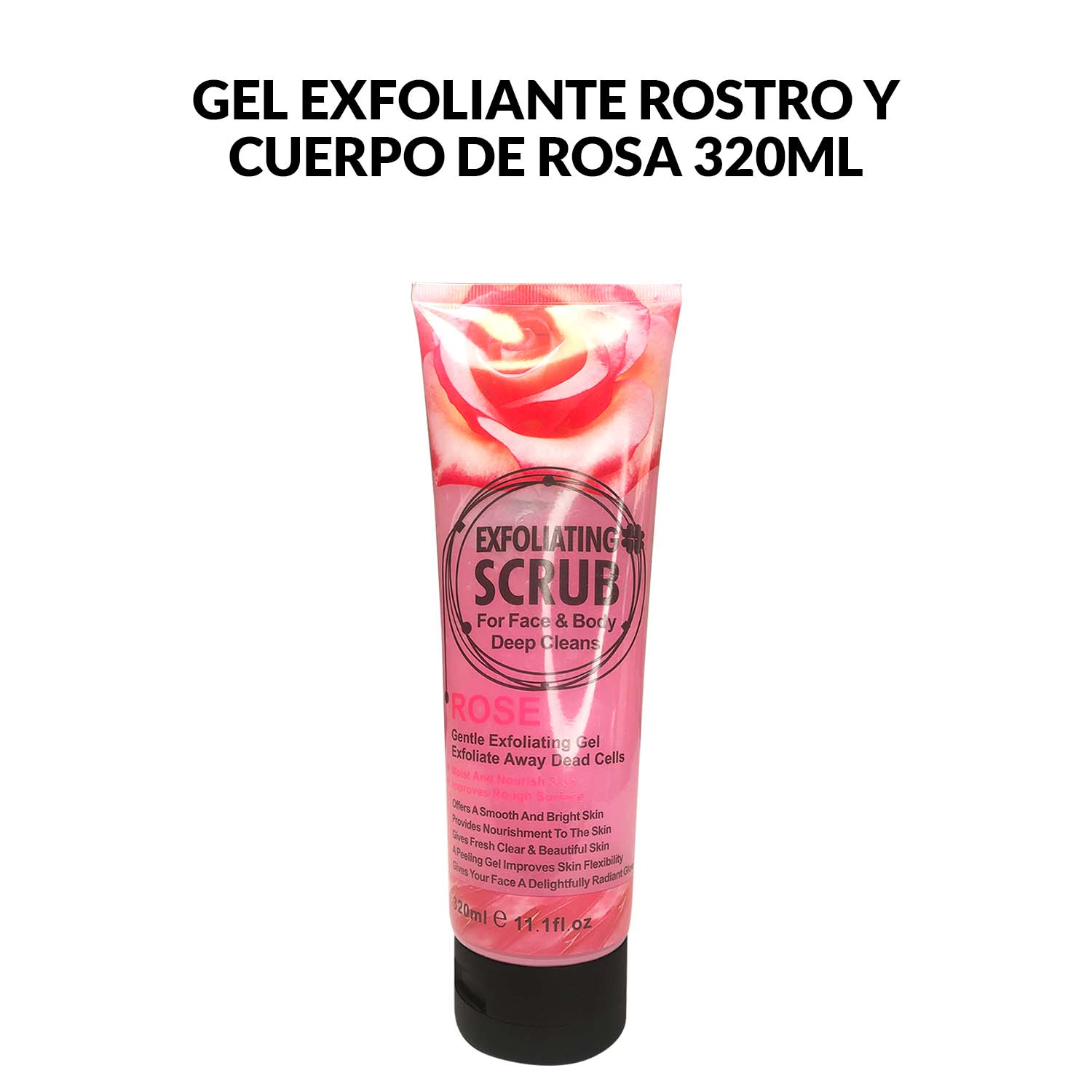 Gel Exfoliante Rostro y Cuerpo de Rosa 320ml