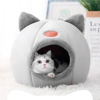 Cama Gato Cueva Gris