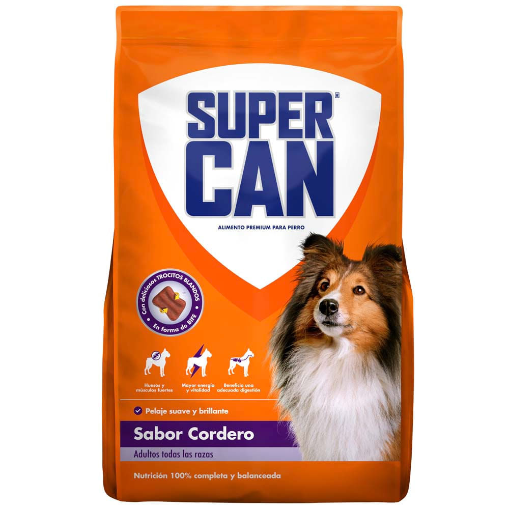 Comida para Perros SUPERCAN Adulto Cordero Bolsa 3Kg
