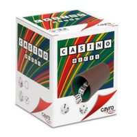 Cubillete Forrado Con 05 Dados Cayro