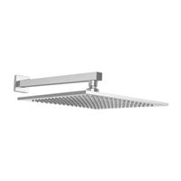 SALIDA DE DUCHA ESPANOLA CUADRADA PARED 30 CM CROMADA VAINSA