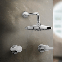 MEZCLADORA PARA DUCHA BUZIOS LEVER CON SALIDA ESPANOLA CROMADO ITALGRIF