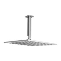 SALIDA DE DUCHA ESPANOLA CUADRADA TECHO 30 CM CROMADA VAINSA