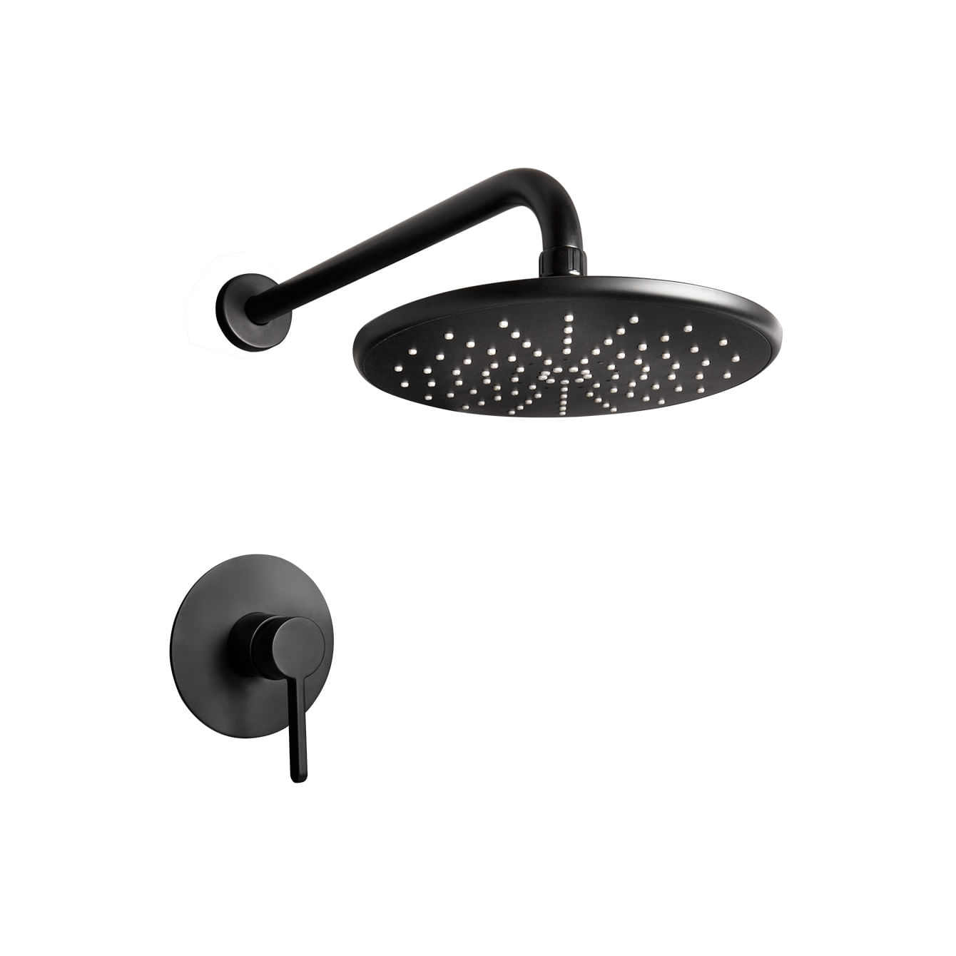 MEZCLADORA DE DUCHA MONOCOMANDO CARTAGENA BLACK ITALGRIF