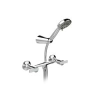 MEZCLADORA PARA DUCHA SOBREPONER BUZIOS LEVER CON SALIDA BUZIOS CROMADO ITALGRIF