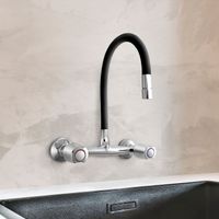 MEZCLADORA DE LAVADERO A LA PARED P/ FLEX NEGRO VAINSA