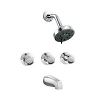 MEZCLADORA PARA DUCHA TINA CANCUN CON SALIDA TECNO CROMADO ITALGRIF