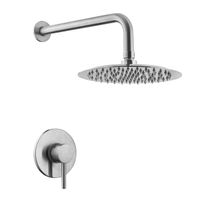 MONOCOMANDO PARA DUCHA INOX CON SALIDA INOX EN ACERO VAINSA