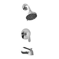 MONOCOMANDO PARA DUCHA TINA TAHITI CON SALIDA TECNO CROMADO ITALGRIF
