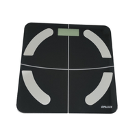 BALANZA INTELIGENTE CON BLUETOOTH OPALUX - APP ALFIT NEGRO