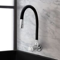 LLAVE DE LAVADERO A LA PARED PICO FLEX NEGRO