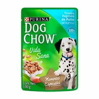 Comida para Perros DOG CHOW Cachorros Trozos Jugosos de Pollo Pouch 100g