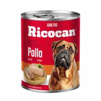 Comida para Perros RICOCAN Adultos Paté con Pollo Lata 330g