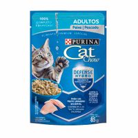 Comida para Gatos CAT CHOW Adultos Pescado y Mariscos Pouch 85g