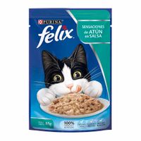 Comida para Gatos FELIX Sensaciones de Atún en Salsa para Gatitos Pouch 85g