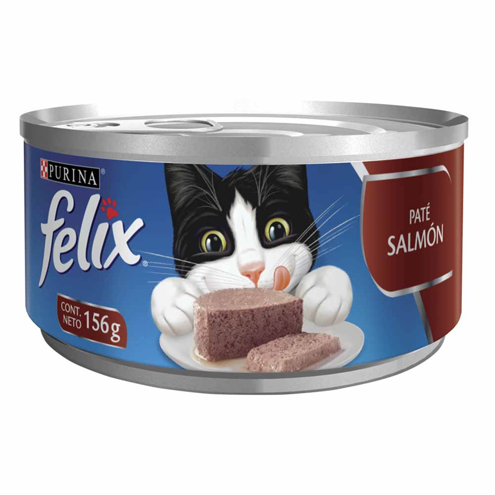 Comida para Gatos FELIX Paté de Salmón Lata 156g
