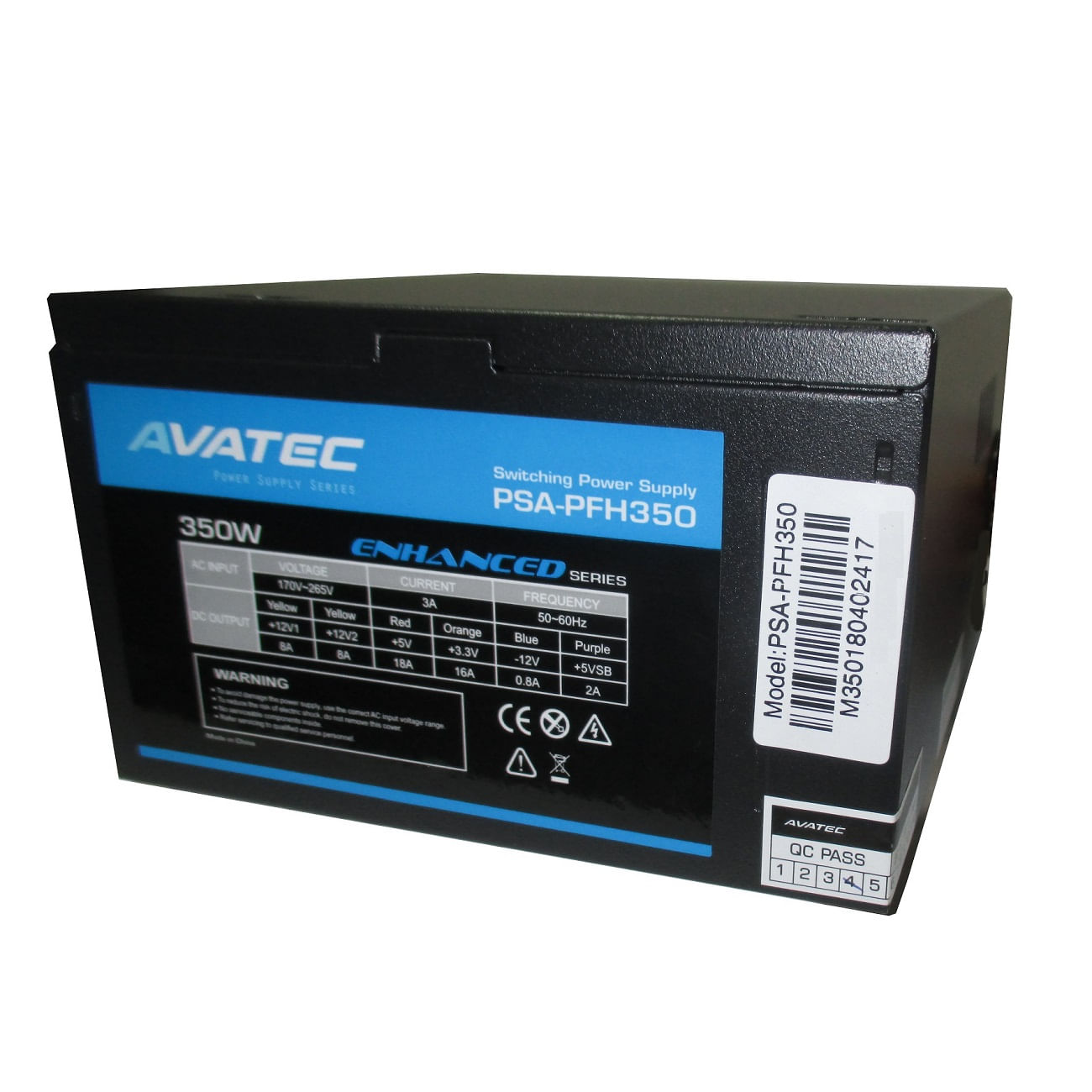 Fuente De Poder CPU Avatec Atx PSA-PFH350W Box Real