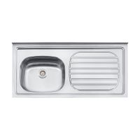 Lavadero sobreponer inox. 100x50cm