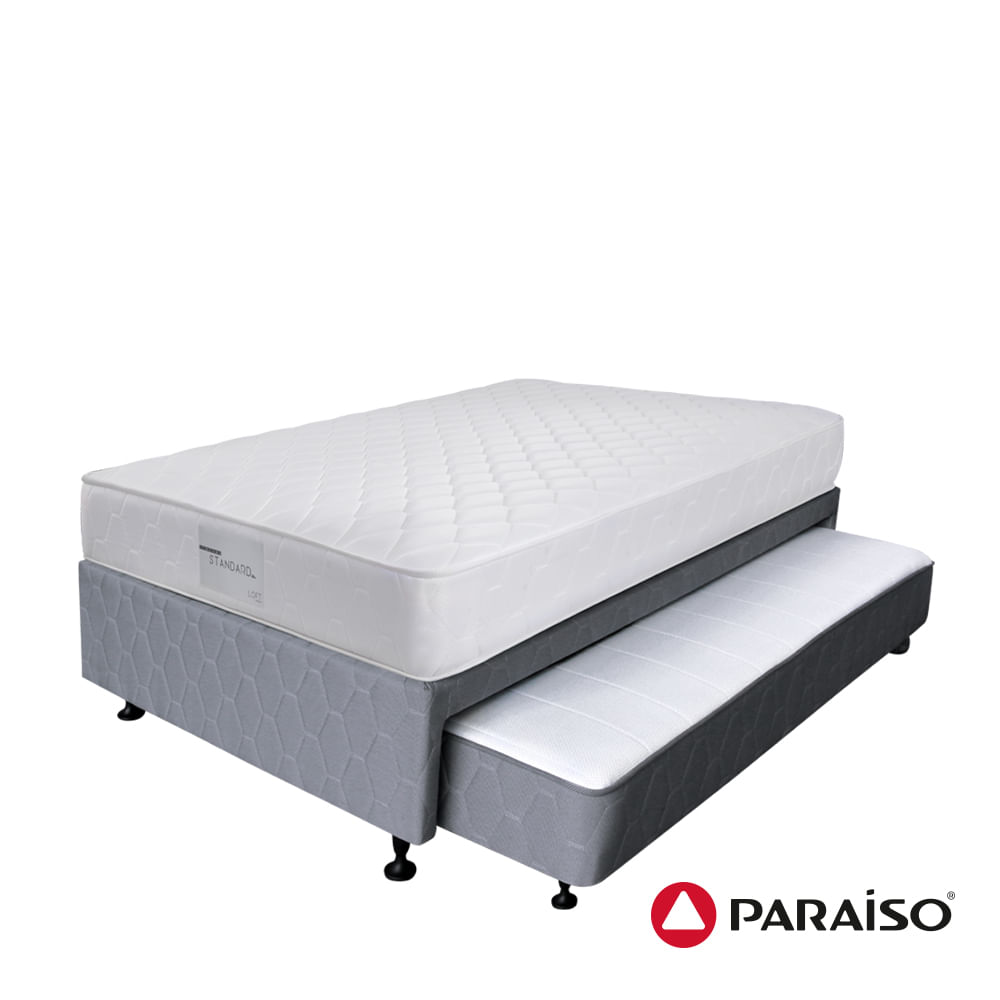 Cama PARAÍSO Diván 2 Plazas + 2 Almohadas + Protector