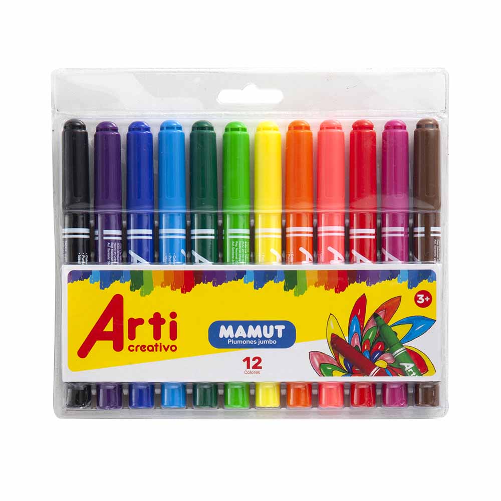 Plumones Jumbo ARTI CREATIVO Mamut Paquete 12un