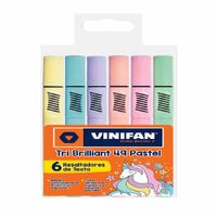 Resaltadores VINIFAN Tri Brillant Pastel Paquete 6un