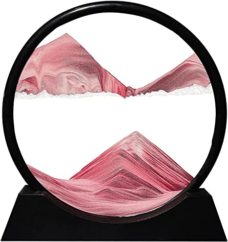 Cuadro de Arte de Arena en Movimiento - Rosado