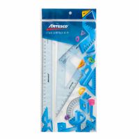Estuche Geométrico ARTESCO 30cm Bolsa 4un