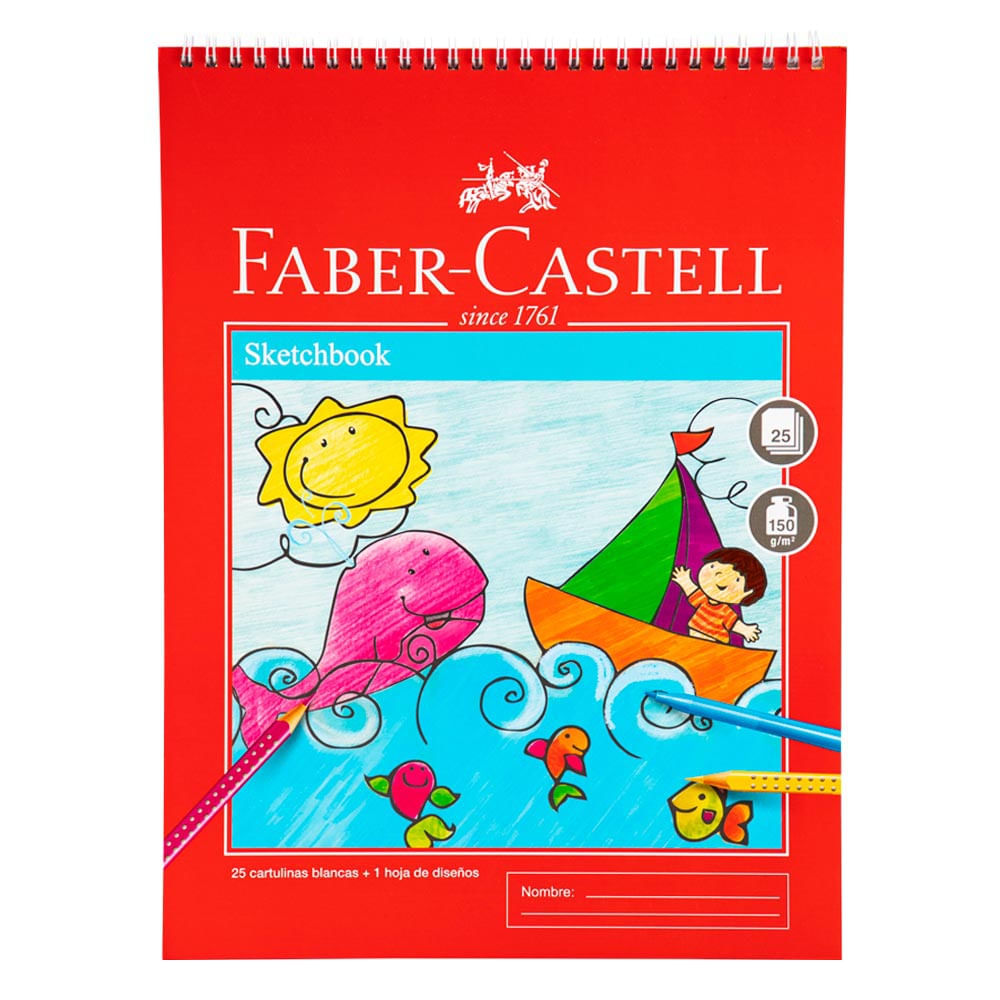 Sketch Book Espiral FABER CASTELL 25 Hojas