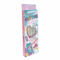 Pumones ARTESCO Glitter Pastel Caja 6un