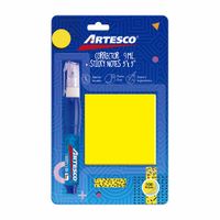 Pack ARTESCO Corrector 9m + Sticky Note 3x3'' 100 Hojas