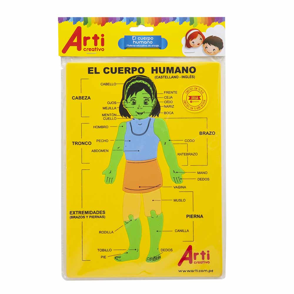Juego Didáctico ARTI CREATIVO Cuerpo Humano