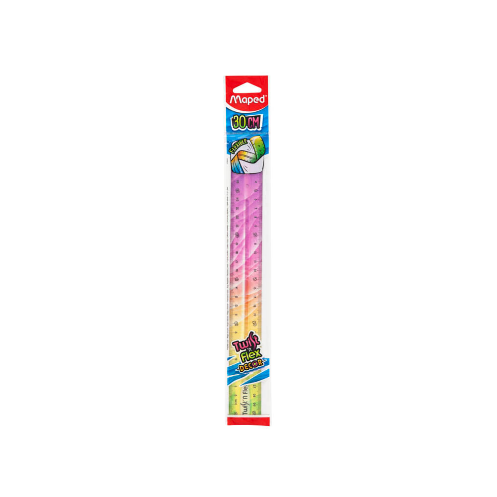 Regla Flexible Decorada 30cm