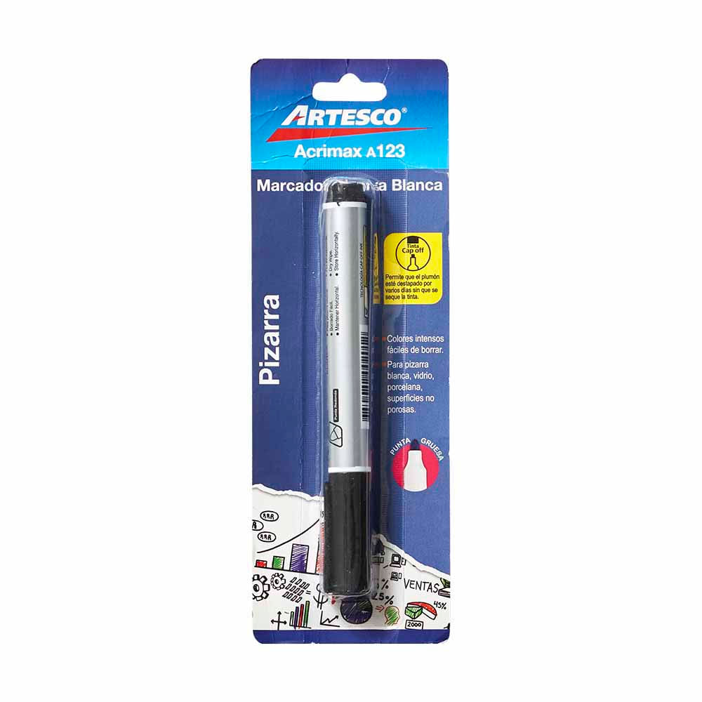 Plumón para Pizarra ARTESCO Acrimax Negro