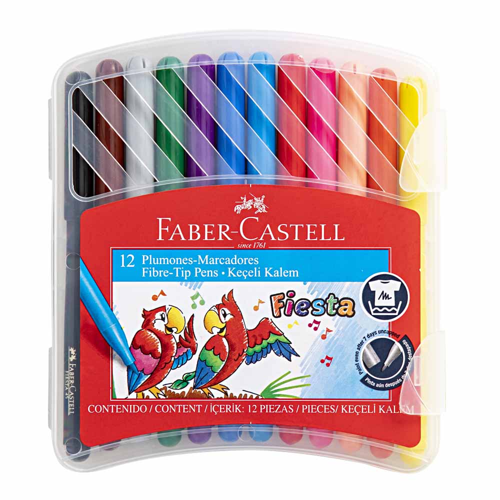 Plumones FABER CASTELL Fiesta 45 31245 Caja 12un