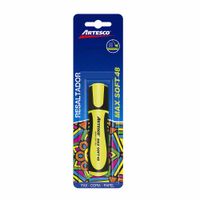 Resaltador ARTESCO Max Soft 48 Amarillo Blíster 1un