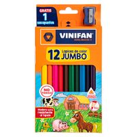 Lápices de Color VINIFAN Jumbo Largo Caja 12un